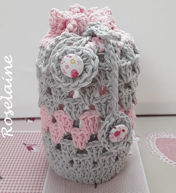 Octobre Rose 2023 crochet pochette 3