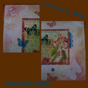 scrap carte papillon détail