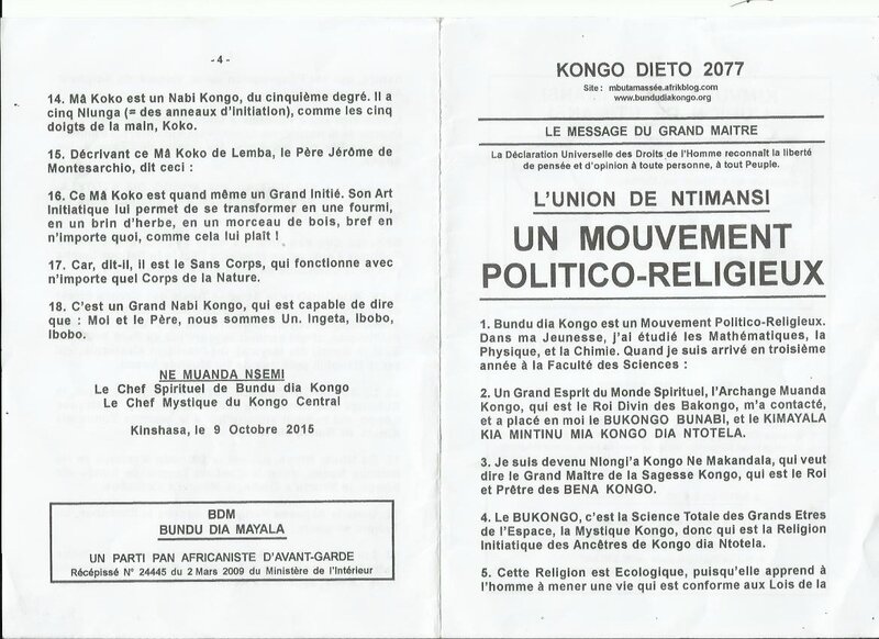 UN MOUVEMENT POLITICO-RELIGIEUX a