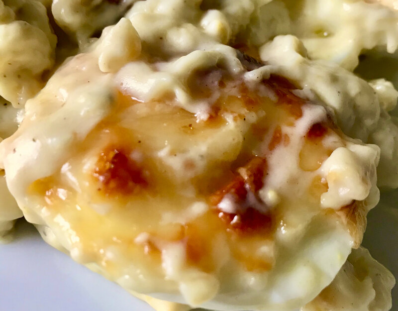 gratin d'oeufs durs