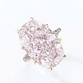 Attractive 21.11 carats <b>fancy</b> <b>pink</b> <b>diamond</b> <b>ring</b>