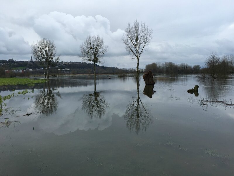 inondation crue 14 février 2016 Sée Pont Avranches