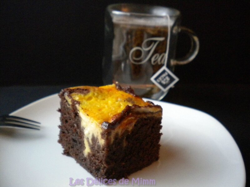 Brownie au chocolat et tourbillon de cheesecake 3