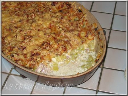 Gratin de courgettes aux lardons2