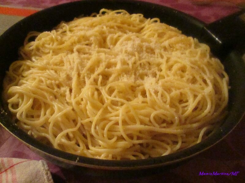 Spaghetti à l'ail2