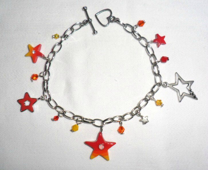 rouge jaune bracelet étoile 1-1
