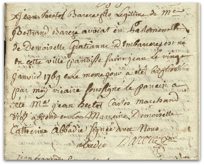 Jean-Hector baptême 1769 z