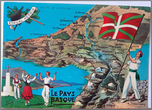 Pays basque Ecrite et timbrée 1978