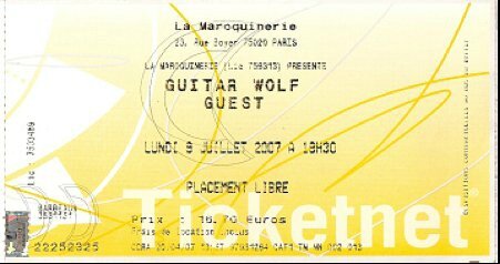 2007 07 Guitar Wolf Maroquinerie Billet