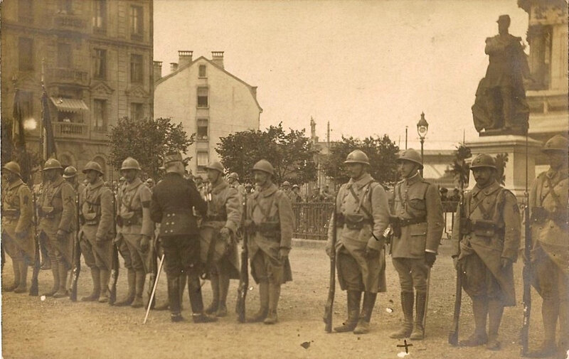 1919 07 28 Belfort CPhoto Remise médaille Gal Petit 42e 05