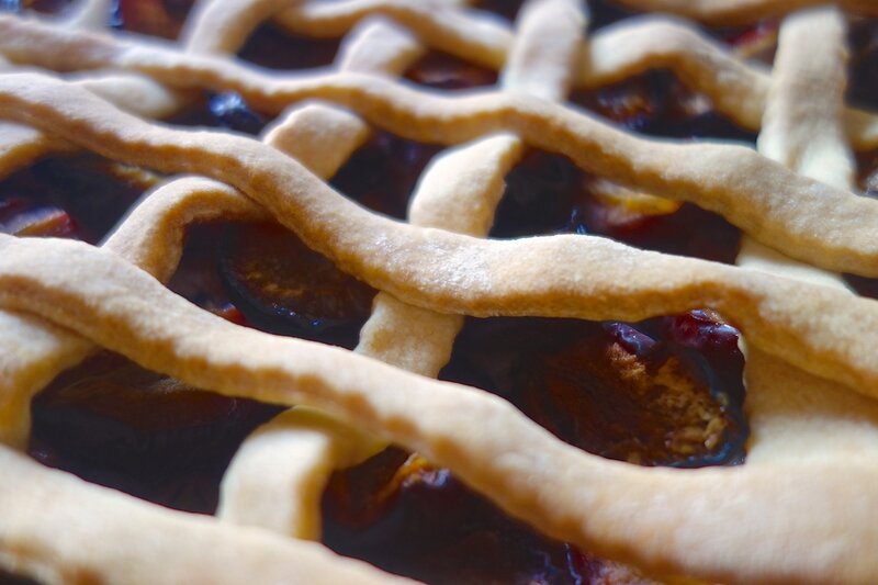 tarte à croisillons aux quetsches