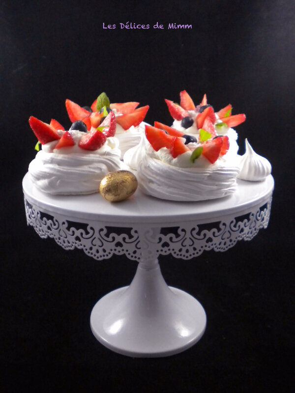 Pavlovas de Pâques à la violette 5