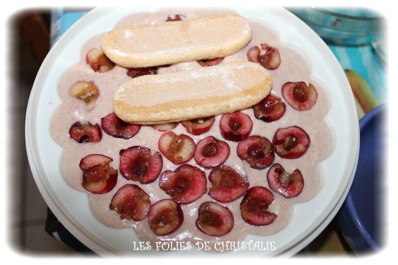 Bavarois cerises 8