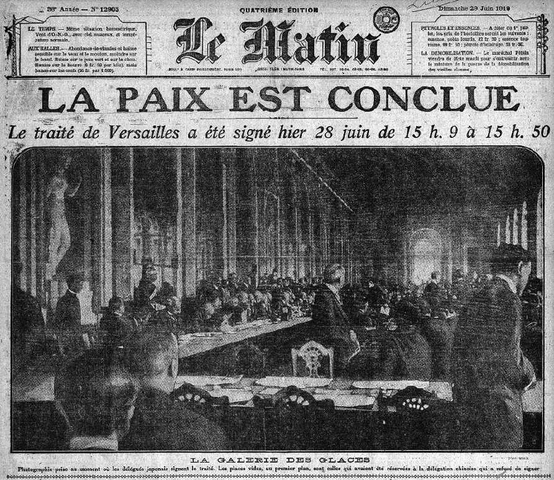 Le Matin 29 juin 1919
