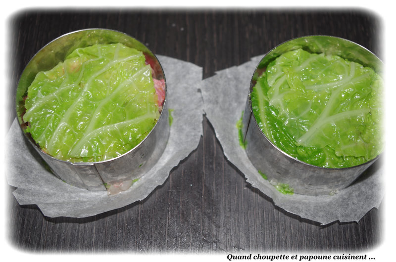mille feuilles de chou vert et rougets-3697
