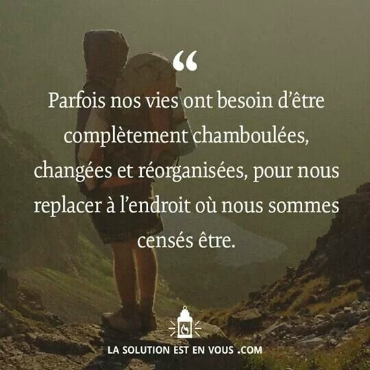 la solution est en vous chambouler sa vie