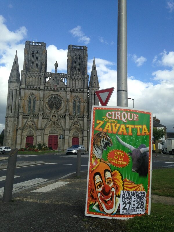 cirque Thierry Zavatta place Carnot Avranches 27 28 juillet 2015 affiche