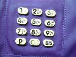 Le téléphone violet touches