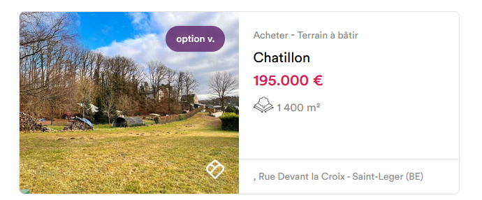 A VENDRE TERRAIN CHATILLON