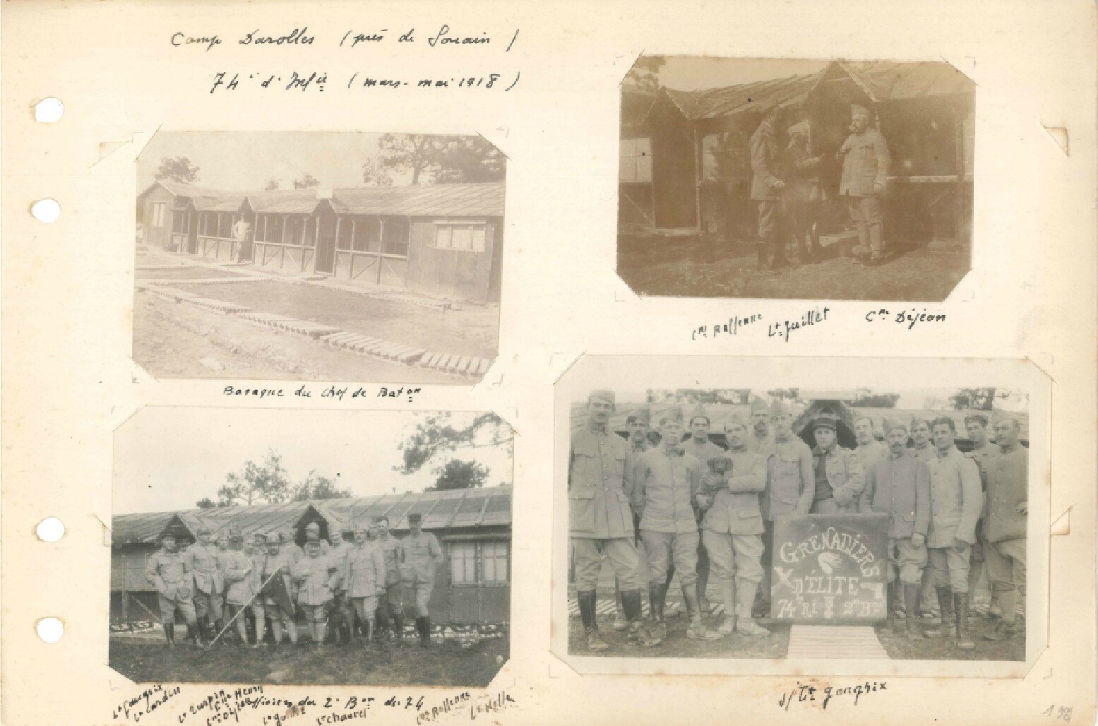 p.198 Secteur de Champagne 74e RI (14 mars – 25 mai 1918)