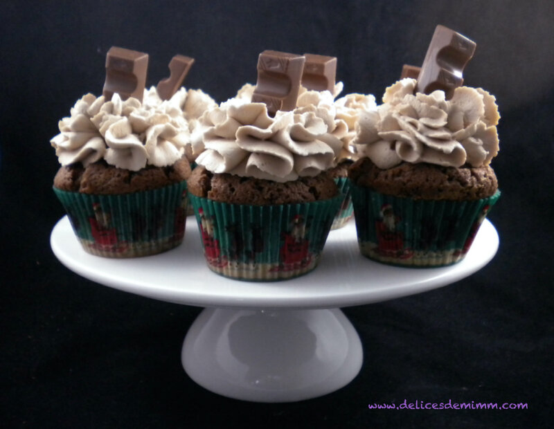 Cupcakes au chocolat et ganache Kinder 5