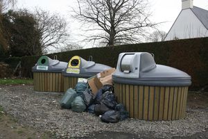 déchets ménagers Avranches rue du Motté décembre 2012