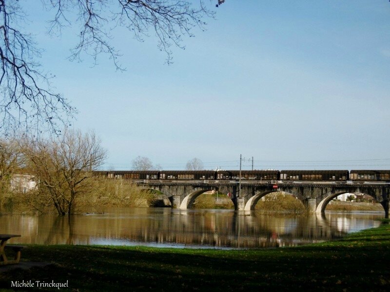 Etang Bois de Boulogne, Crue Adour et Ciel 080118