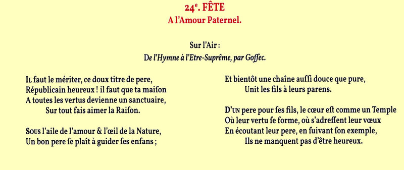 30 floréal chant