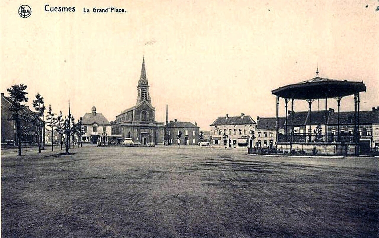 Carte postale Cuesmes - Place