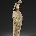 Dame de cour, Chine, <b>Dynastie</b> <b>Tang</b>, ca première moitié du 8° siècle