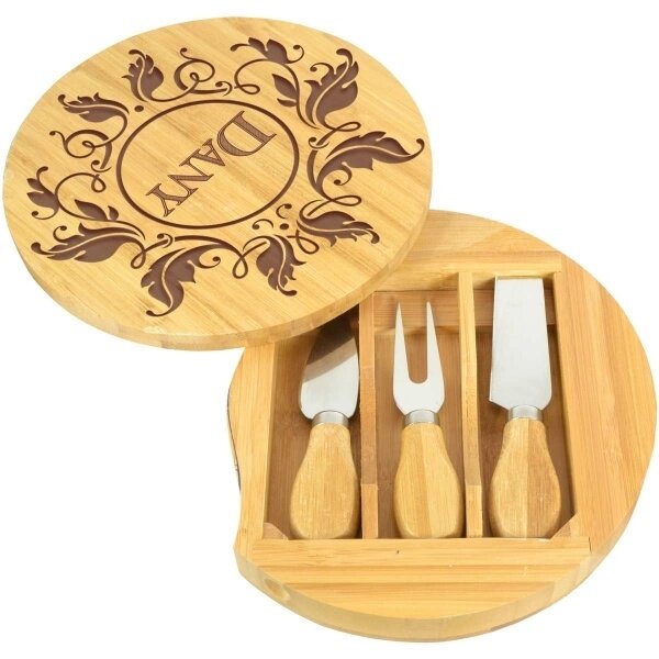 set-a-fromage-personnalise-avec-couverts-bambou