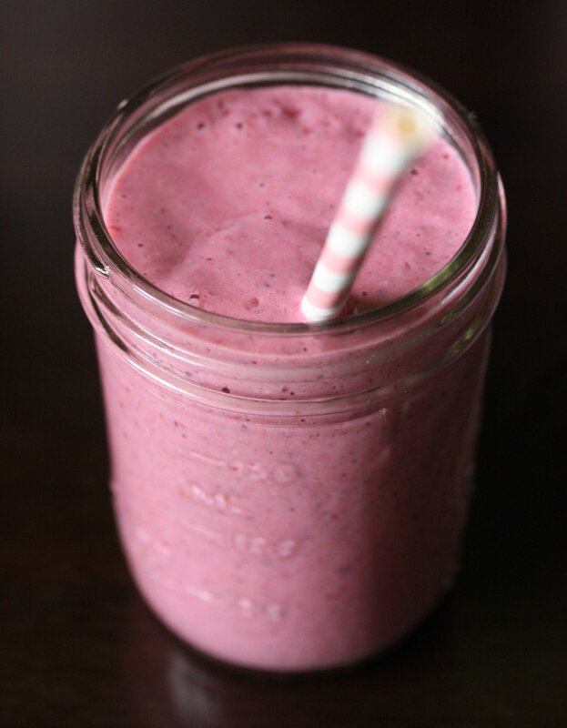 smoothie santé aux amandes et flocons d'avoines