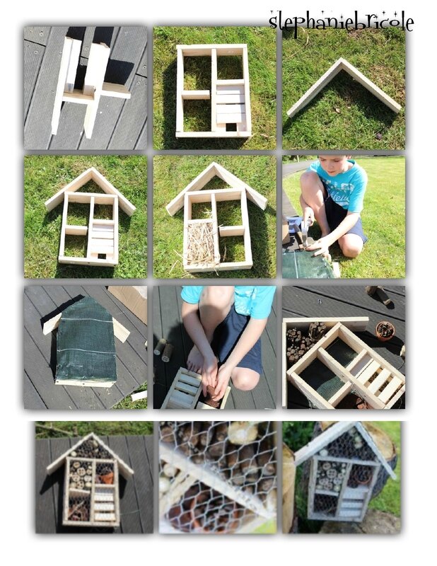 diy nichoir à insecte, faire soi même maison à insectes