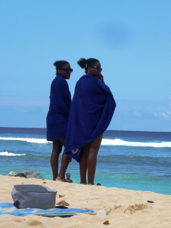 La vie en bleue...., plage de la Chapelle (guadeloupe)