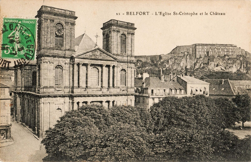 CPA Belfort Eglise Saint-Christophe BF2 OK
