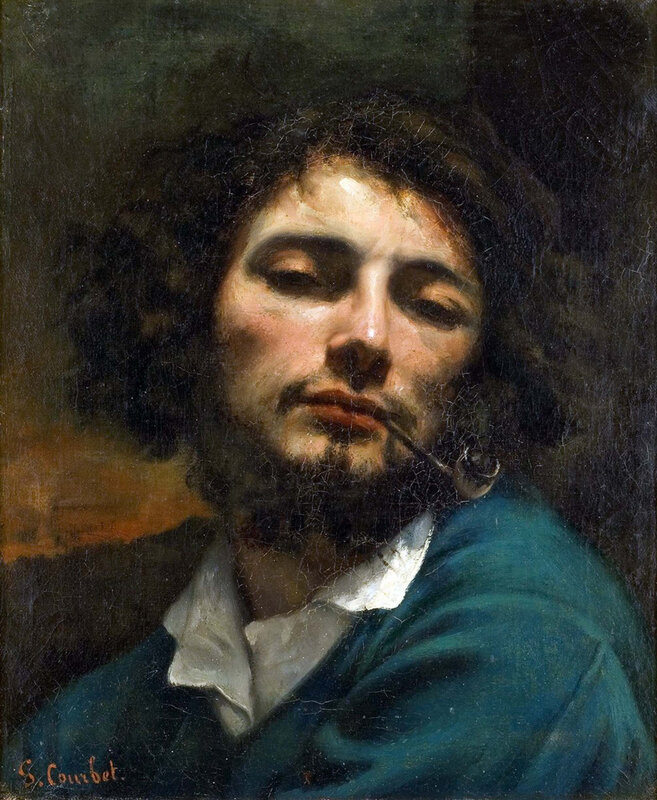 1848, Autoportrait avec pipe
