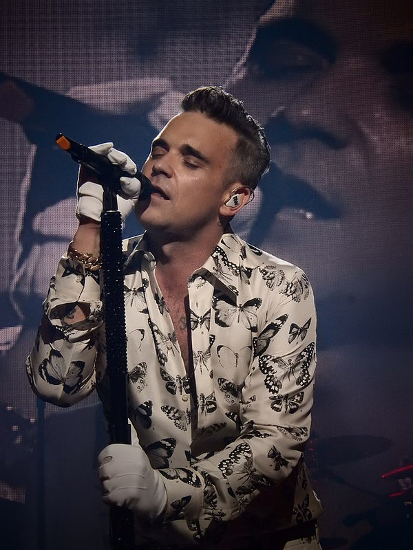 Le chanteur Robbie Williams