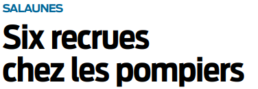 2020 01 30 Salaunes Six recrues chez les pompiers