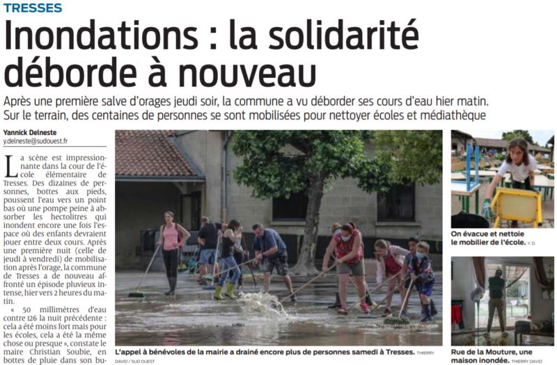 2021 06 20 SO Inondations la solidarité déborde à nouveau