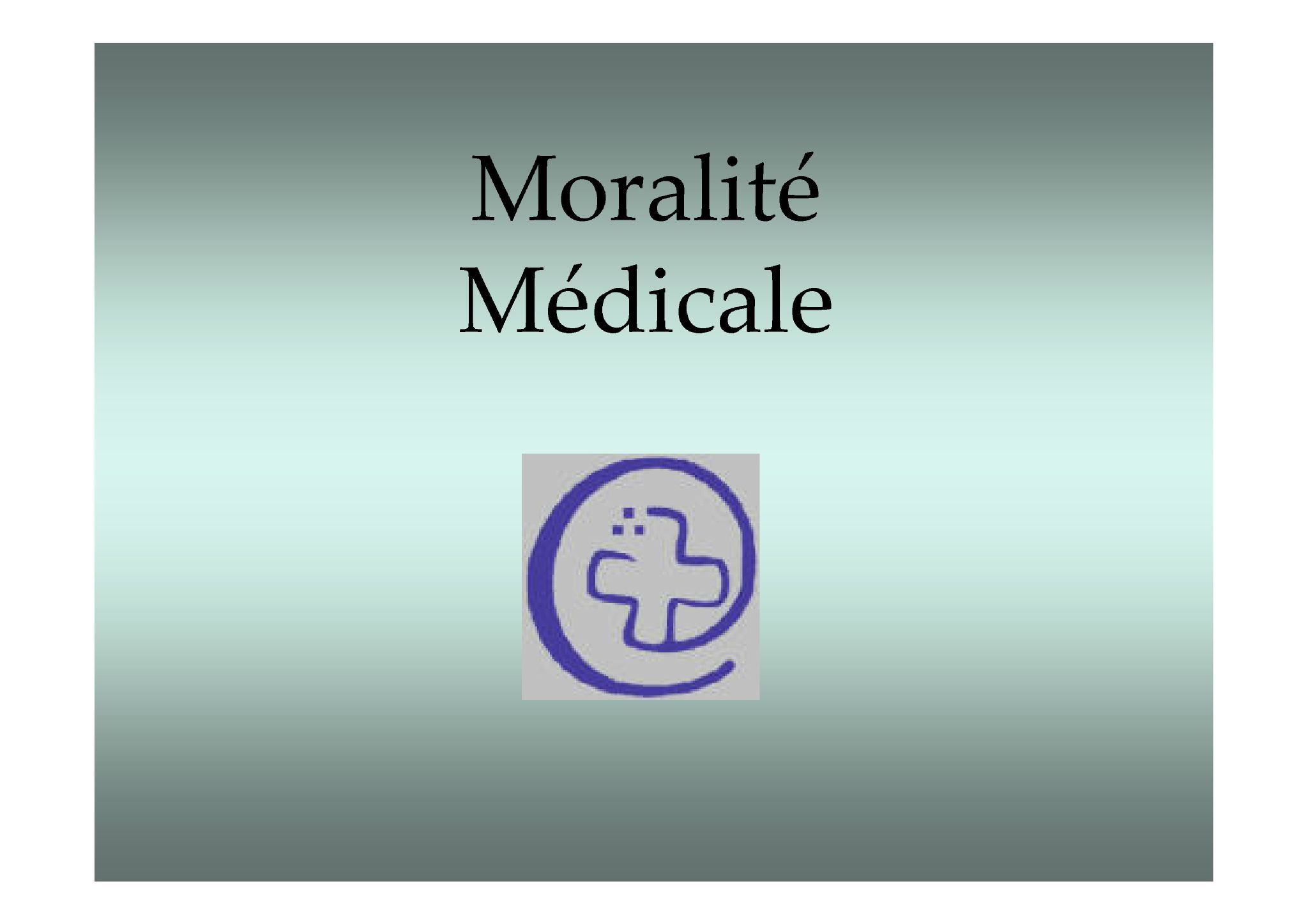 Moralit__m_dicale [Mode de compatibilité]
