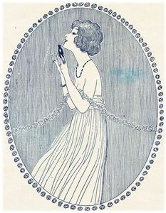 Pub Femme parfumée vintage 1920