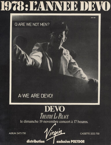 1978 11 19 Devo Palace Affiche 2