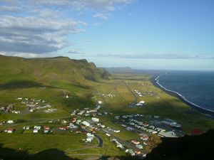 Vik, située sur la côté est de l'île