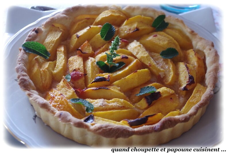 tarte aux pêches jaunes-5120