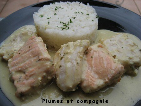Bourride de saumon et de panga Bourride de saumon et de panga
