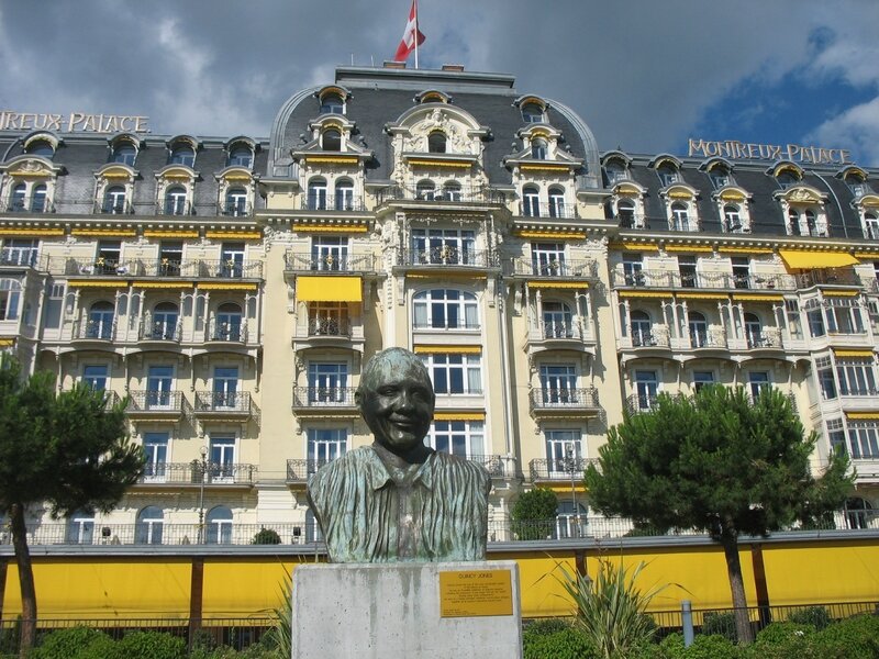 Montreux, statue de Quincy Jones (Suisse)