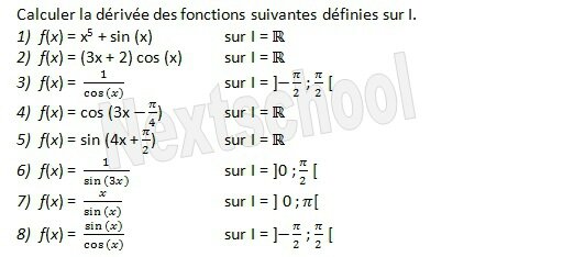 1ere derivation fonctions derivées 3 10