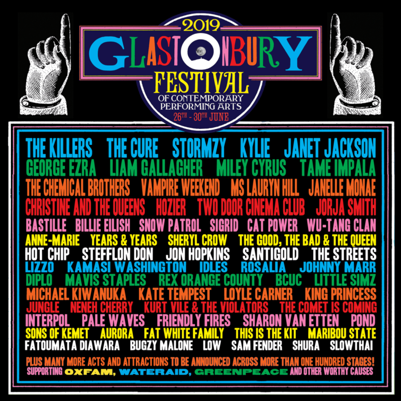 Glastonbury_festival_2019_line-up_affiche_programmation_Pilton_Worthy Farm