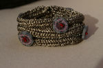 bracelet tricot gris