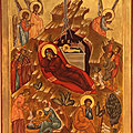 <b>Iconographie</b> : commentaire d'une icône de la Nativité et lecture de Lc 2, 6-14 et Mt 2, 1-12 